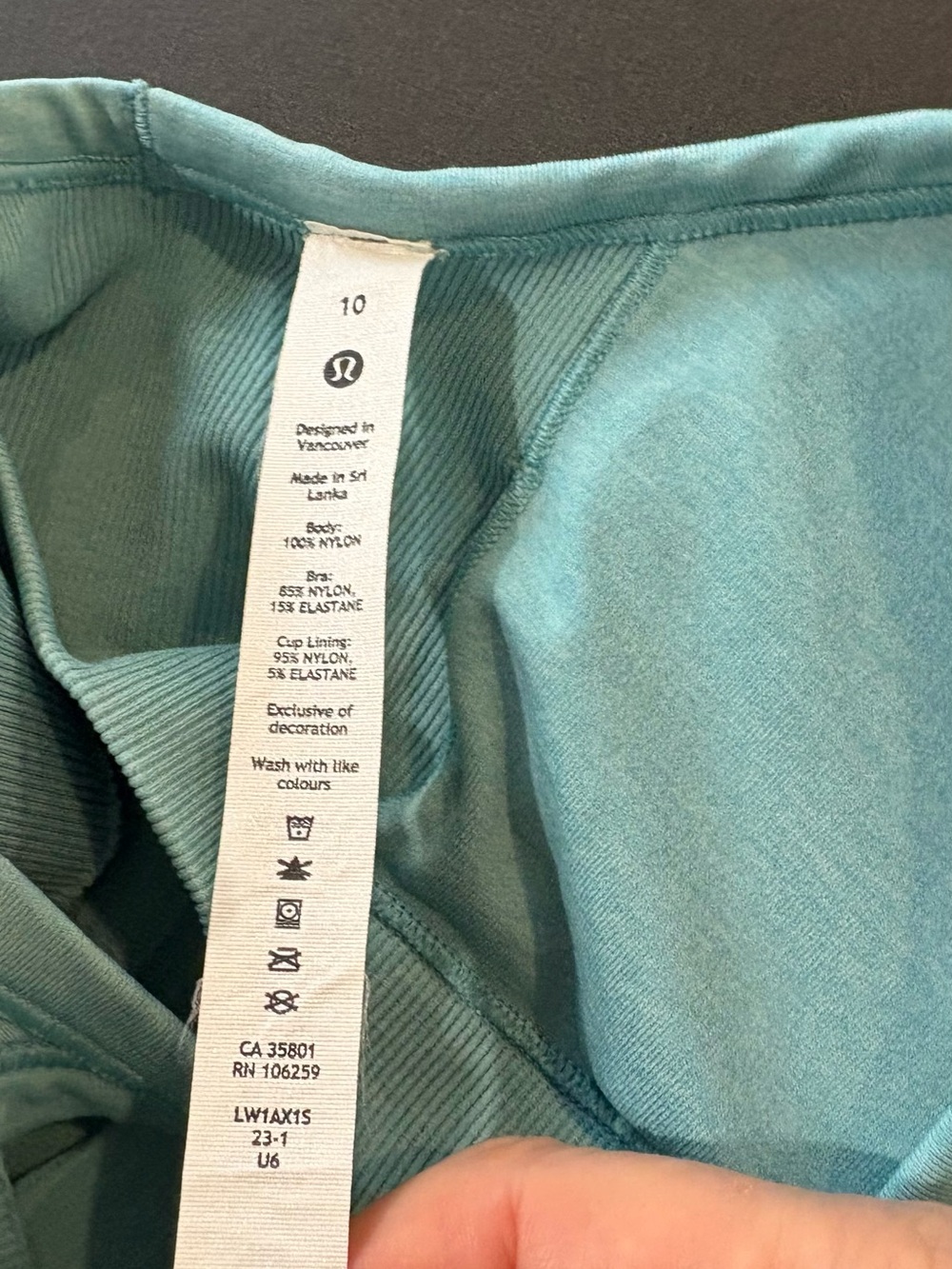 Lululemon Ebb To Street Ribbed Racerback Tank Top - Light Blue - Picture 5 of 5